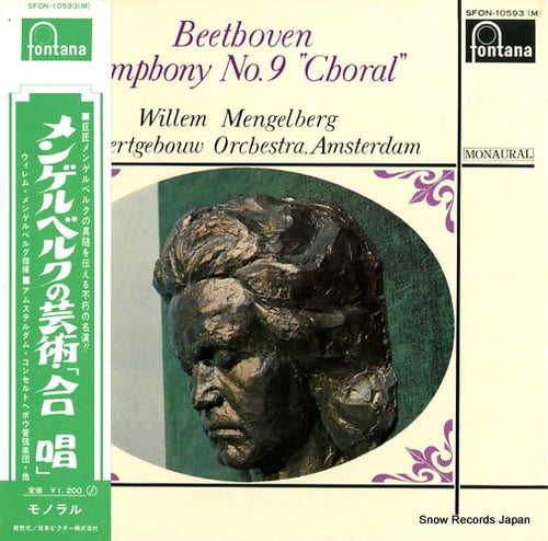 MENGELBERG, WILLEM beethoven; symphony no.9 "choral" SFON-10593(M)