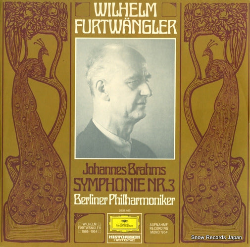 FURTWANGLER, WILHELM brahms; symphonie nr. 3 f-dur op.90 2535163