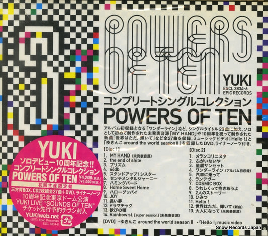 YUKI powers of ten ESCL3834
