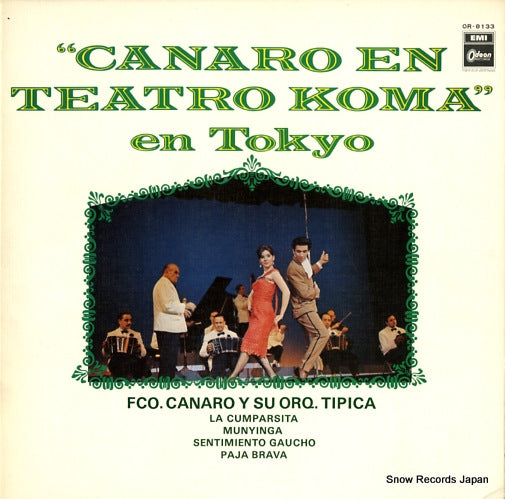 CANARO, FRANCISCO canaro en teatro koma en tokyo OR-8133