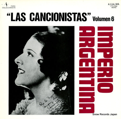 ARGENTINA, IMPERIO las cancionistas vol.6 CTA-5036