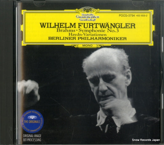 FURTWANGLER, WILHELM brahms; symphonie no.3 POCG-3794
