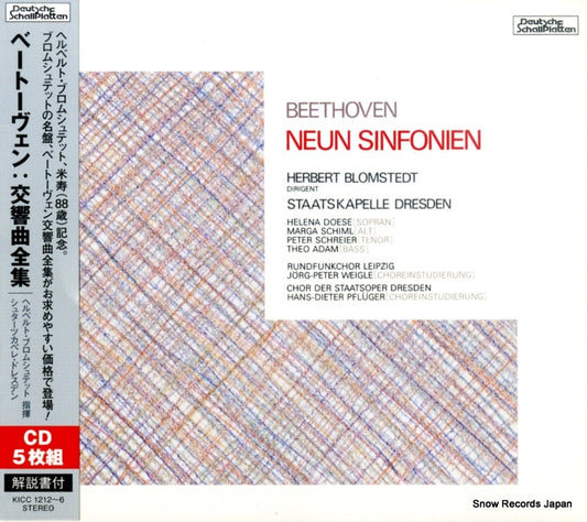 BLOMSTEDT, HERBERT beethoven; neun sinfonien KICC1212