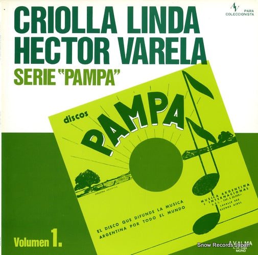 LINDA, CRIOLLA / HECTOR VARELA serie pampa vol.1 CTA-5086