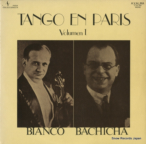 BIANCO, EDUARDO / BACHICHA tango en paris vol.1 CTA-1001