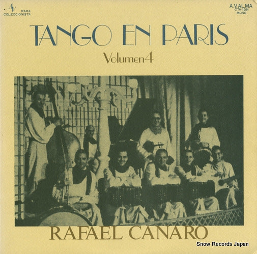 CANARO, RAFAEL tango en paris vol.4 CTA-1004