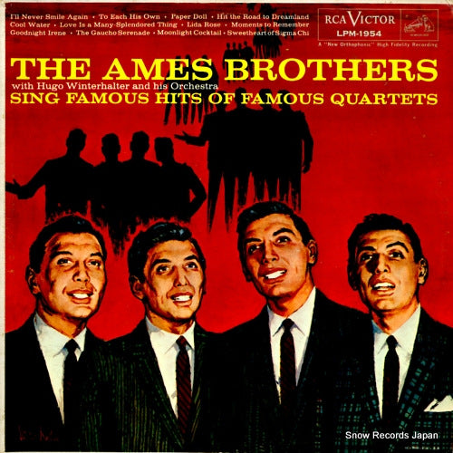 AMES BROTHERS, THE sing famous hits of famous quartets LPM-1954