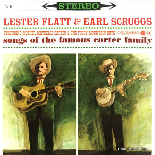 FLATT, LESTER, AND EARL SCRUGGS songs of the famous carter family YS-184