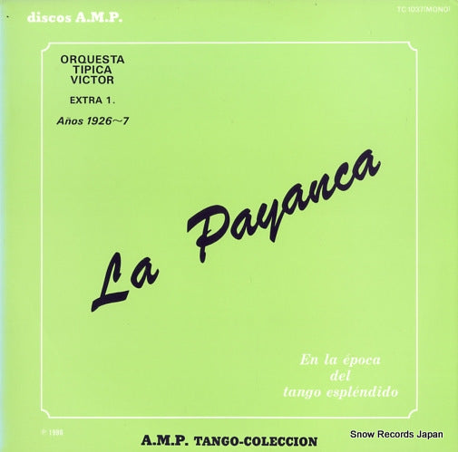 ORQUESTA TIPICA VICTOR la payanca TC-1037