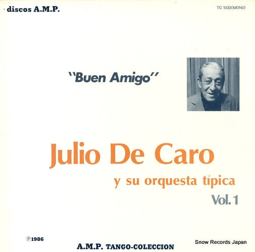 DE CARO, JULIO buen amigo vol.1 TC-1033