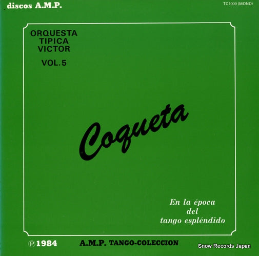 ORQUESTA TIPICA VICTOR coqueta vol.5 TC-1009