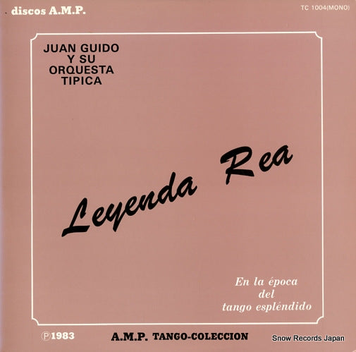 GUIDO, JUAN leyenda rea TC-1004