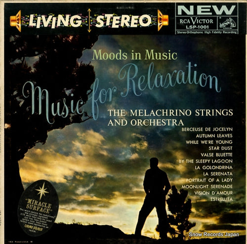 MELACHRINO STRINGS AND ORCHESTRA, THE moods in music: music for relaxation LSP-1001