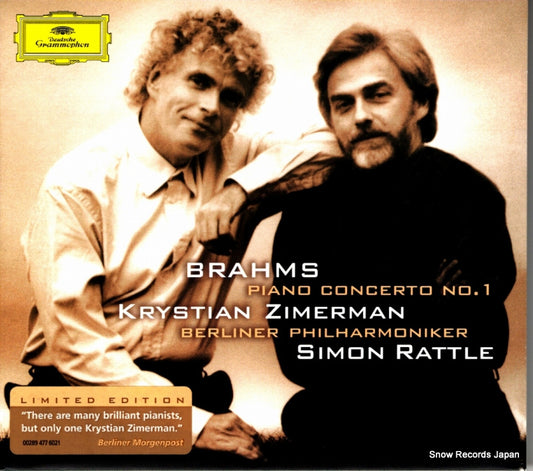 ZIMERMAN, KRYSTIAN brahms; piano concerto no.1 002894776021