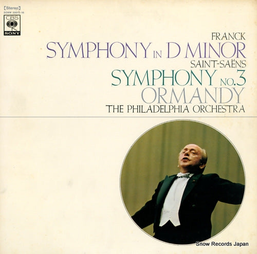 ORMANDY, EUGENE franck; symphony in d minor SONW20015