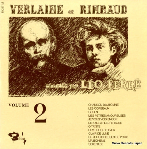 FERRE, LEO varlaine et rimbaud volume 2 80.237M