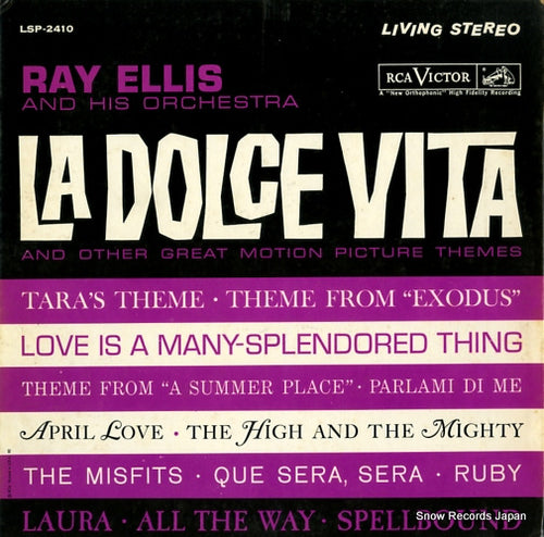 ELLIS, RAY la dolce vita and other great motion picture themes LSP-2410