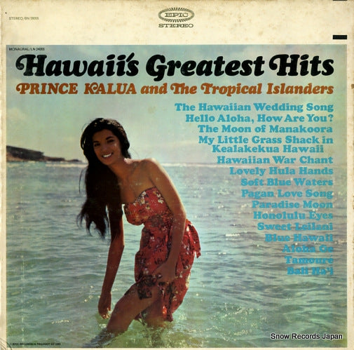KALUA, PRINCE, AND THE TROPICAL ISLANDERS hawaii's greatest hits BN26055