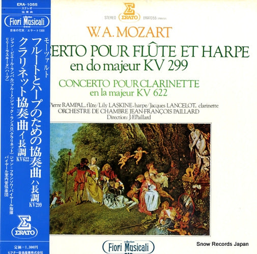 RAMPAL, JEAN-PIERRE / LILY LASKINE mozart; concero pour flute et harpe en do majeur ERA-1055