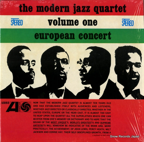 MODERN JAZZ QUARTET, THE european concert volume one SD1385