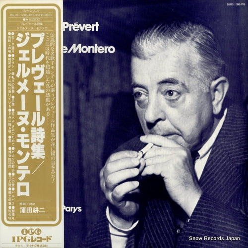 MONTERO, GERMAINE jacques prevert par germaine montero SUX-136-PG