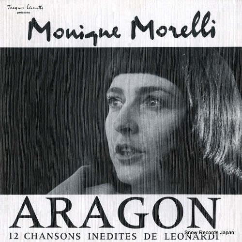 MORELLI, MONIQUE aragon 12 chansons inedites de leonardi 48808