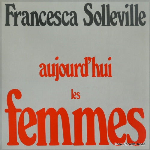 SOLLEVILLE, FRANCESCA aujourd'hui les femmes LDX74569