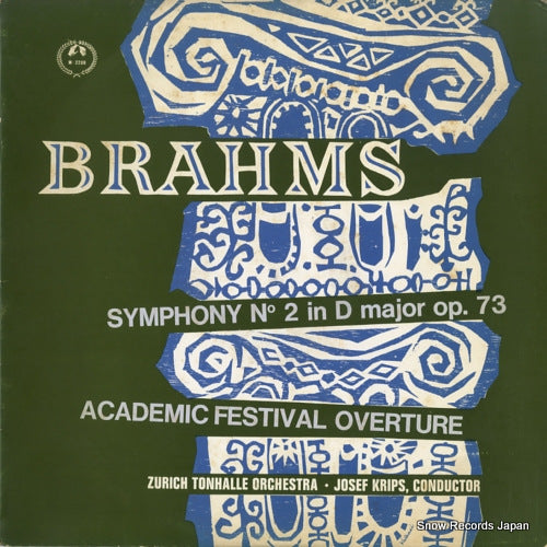 KRIPS, JOSEF brahms; symphony no.2 in d major M-2208
