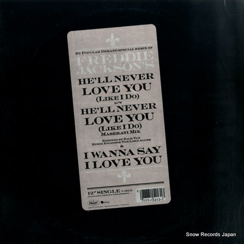 JACKSON, FREDDIE he'll never love you (like i do) V-15213