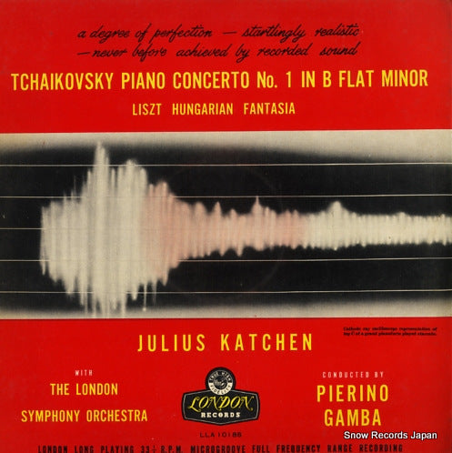 KATCHEN, JULIUS tchaikovsky; piano concerto no.1 in b flat minor LLA10186