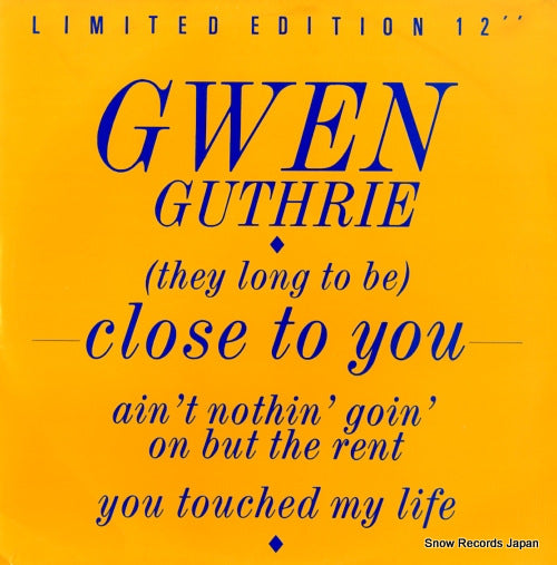 GUTHRIE, GWEN (they long to be) close to you POSPA822