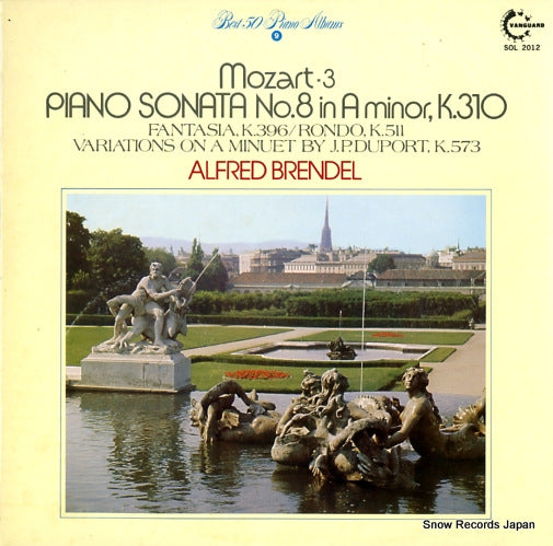 BRENDEL, ALFRED mozart; piano sonata no.8 in a minor k310 SOL2012