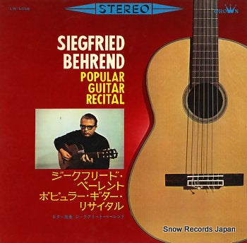 BEHREND, SIEGFRIED popular guitar recital LW-5058