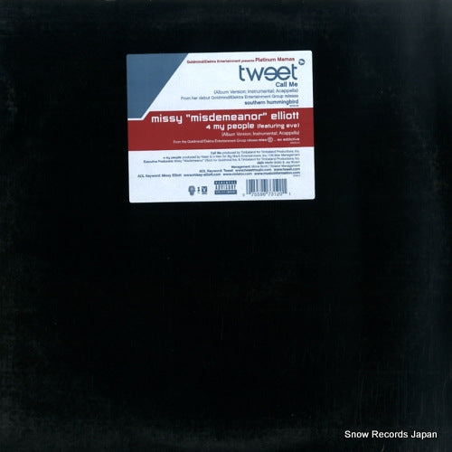 TWEET / MISSY ELLIOTT call me / 4 my people 67312-0