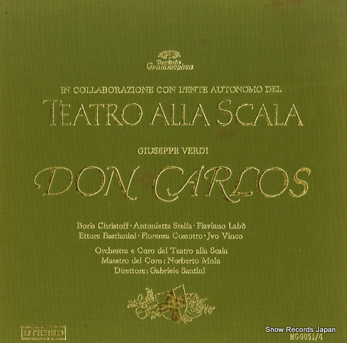 SANTINI, GABRIELE verdi; don carlos MG-9051