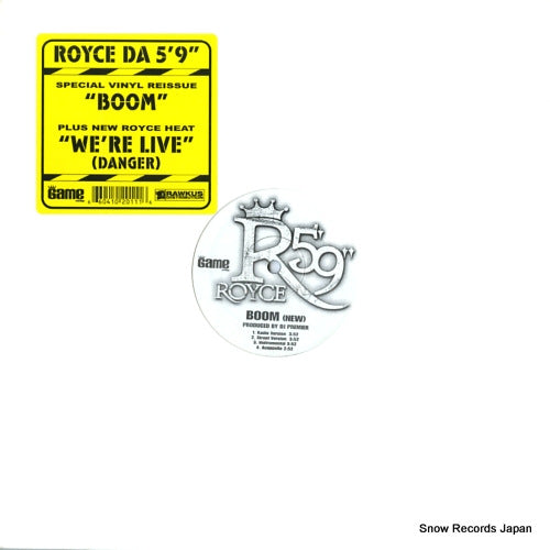 ROYCE DA 5'9" boom (new) / we're live (danger) GAM-2011