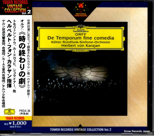 KARAJAN, HERBERT VON orff; de temporum finr comedia PROA-38