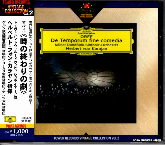 KARAJAN, HERBERT VON orff; de temporum finr comedia PROA-38