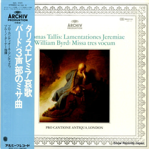 PRO CANTIONE ANTIQUA thomas tallis; lamentationes jeremiae MA5101