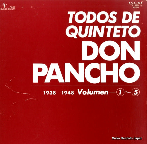 QUINTETO PIRINCHO todos de quinteto don pancho 1938-1948 volumen 1-5 CTA6001
