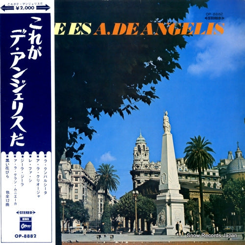 ANGELIS, ALFREDO DE este es a. de angelis OP-8882