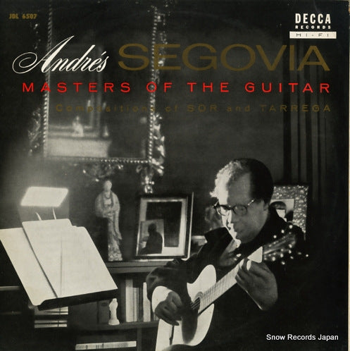 SEGOVIA, ANDRES masters of the guitar / compositions of sor and tarrega JDL6507