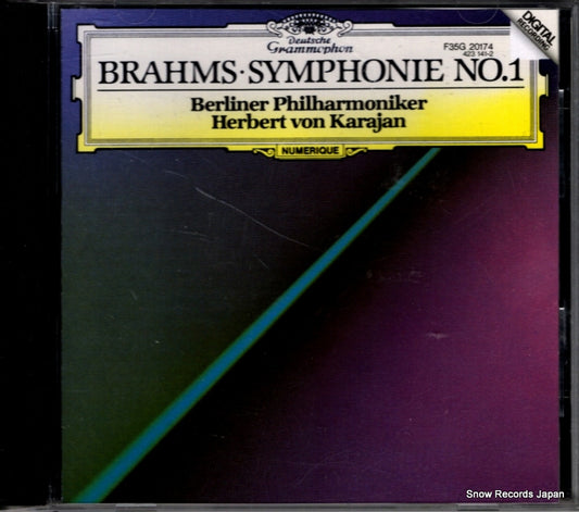 KARAJAN, HERBERT VON brahms; symphonie no.1 F35G20174