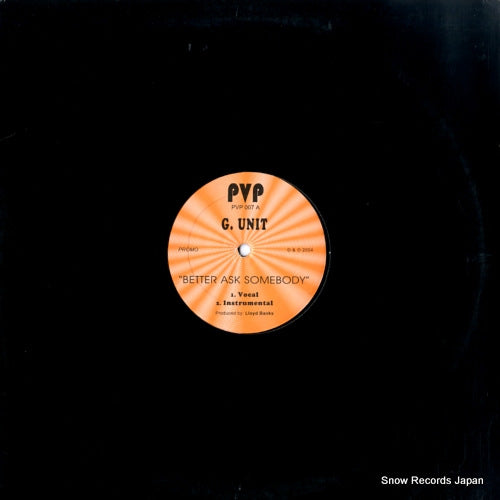 G-UNIT better ask somebody / smile PVP007