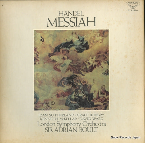 BOULT, ADRIAN handel; messiah GT9282