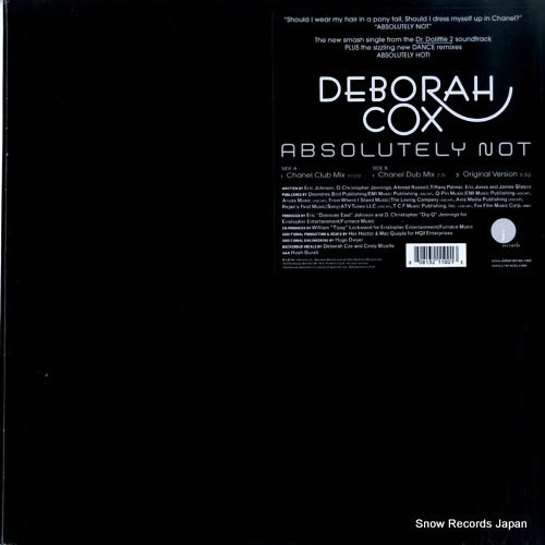 COX, DEBORAH absolutely not 80813-21100-1