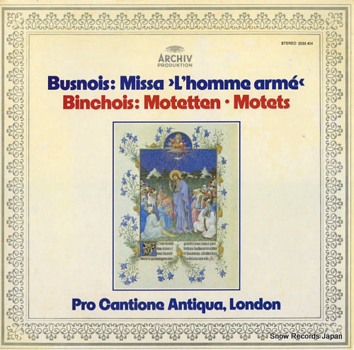 TURNER, BRUNO busnois; missa "l'homme arme" 2533404