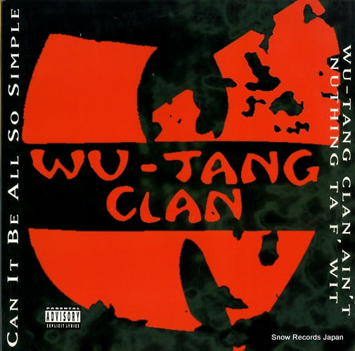 CLAN, WU-TANG can it be all so simple/wu-tang clan ain't nuthing ta f' wit 0786362890-1
