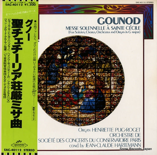 HARTEMANN, JEAN-CLAUDE gounod; messe solennelle a sainte cecile EAC-40112