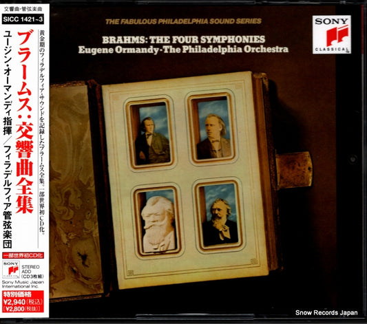 ORMANDY, EUGENE brahms; the four symphonies SICC1421